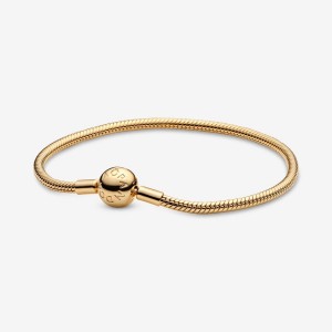 Gold Plated Pandora Moments Snake Charm Holders | XYGM46521