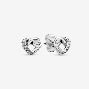 Pandora Us Pandora Knotted Hearts Stud Earrings | VJKA10273