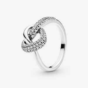 Romantic Jewelry Pandora Knotted Heart & Promise Rings | JZKU19740