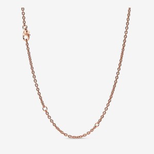 Rose Gold Plated Pandora Cable Chain Necklaces | KEHG93281