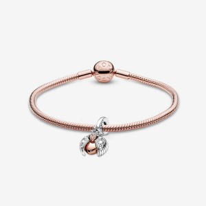 Rose Gold Plated Pandora Charm Bracelets | WNSF43298