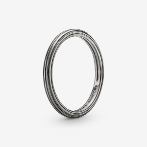 Ruthenium Plated Pandora ME Stackable Rings | EFUN50634