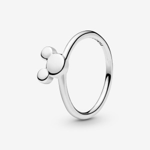 Sterling Silver Pandora Disney, Mickey Silhouette Stackable Rings | KDHE30421