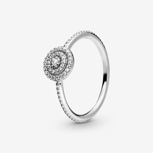 Sterling Silver Pandora Elegant Sparkle Statement Rings | MUZO35807