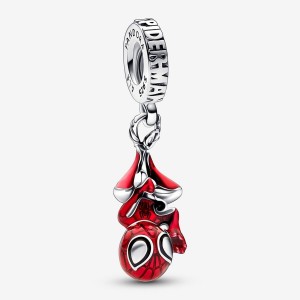 Sterling Silver Pandora Marvel Hanging Spider-Man Dangle Dangle Charms | RJPS48935