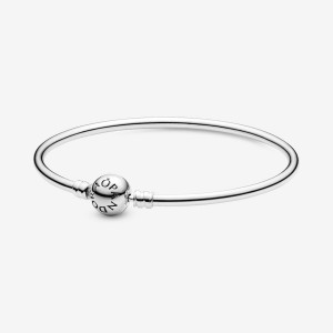 Sterling Silver Pandora Moments Bangle Charm Holders | WFEB62193