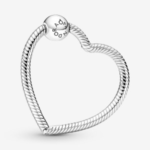 Sterling Silver Pandora Moments Heart Charm Holders | KMFC97352