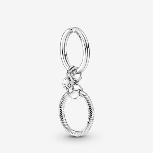 Sterling Silver Pandora Moments Key Charm Holders | MKLY08617