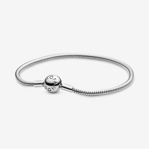 Sterling Silver Pandora Moments Snake Charm Holders | DKFO64197