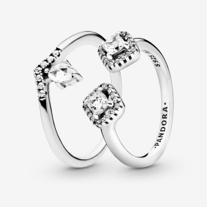 Sterling Silver Pandora Ring Sets | ERNI42695