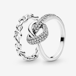 Sterling Silver Pandora Ring Sets | JTYH48392