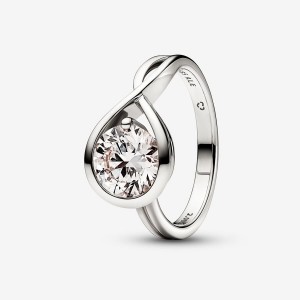 White Gold Pandora Brilliance 2.00 ct tw Rings | CRQS29063