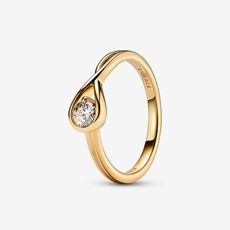 Gold Pandora Brilliance 0.25 ct tw Lab-Created Diamond Rings | BJQD60145