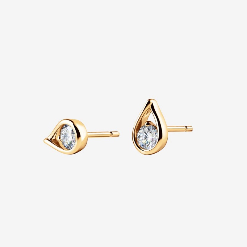 Gold Pandora Brilliance 0.50 ct tw Earrings | SJPK90748