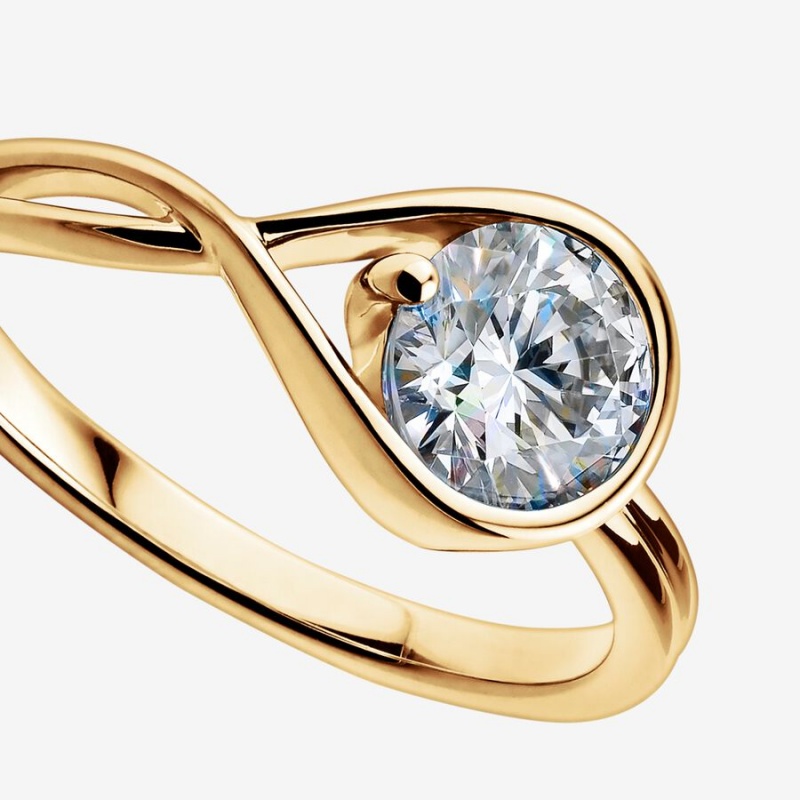 Gold Pandora Brilliance 1.00 ct tw Rings | SWTY18290