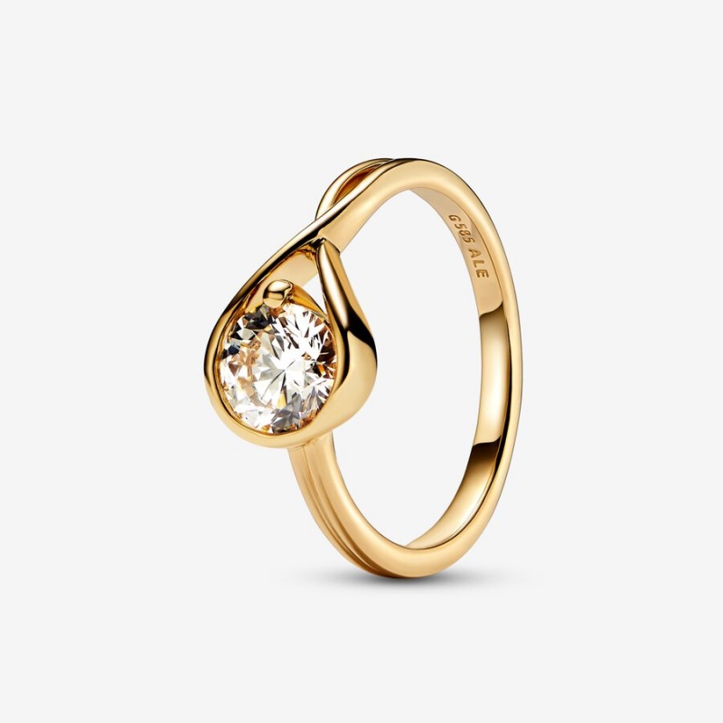 Gold Pandora Brilliance 1.00 ct tw Rings | SWTY18290