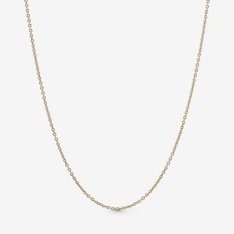 Gold Pandora Classic Anchor Chain Necklaces | HCGD17694