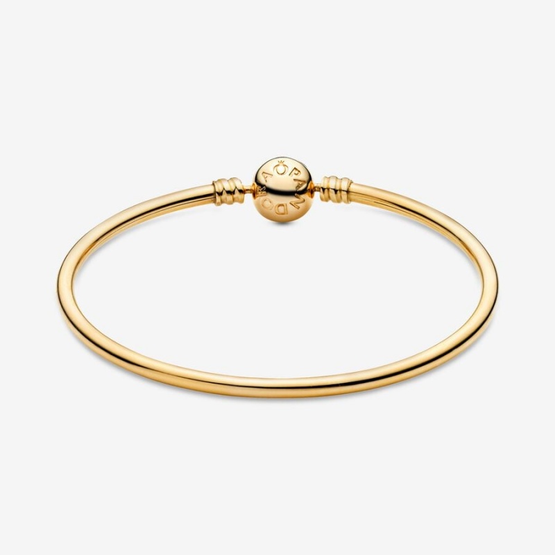 Gold Pandora Moments Bangle Charm Bracelets | IPHR02796