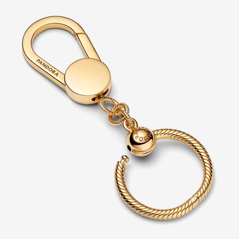 Gold Plated Pandora Moments Small Bag Charm Holders | ZQIN81297