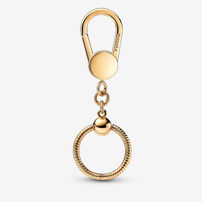 Gold Plated Pandora Moments Small Bag Charm Holders | ZQIN81297