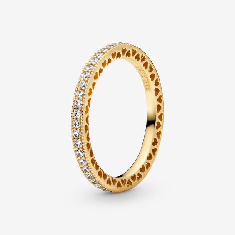 Gold Plated Pandora Ring Sets | HJGZ92517