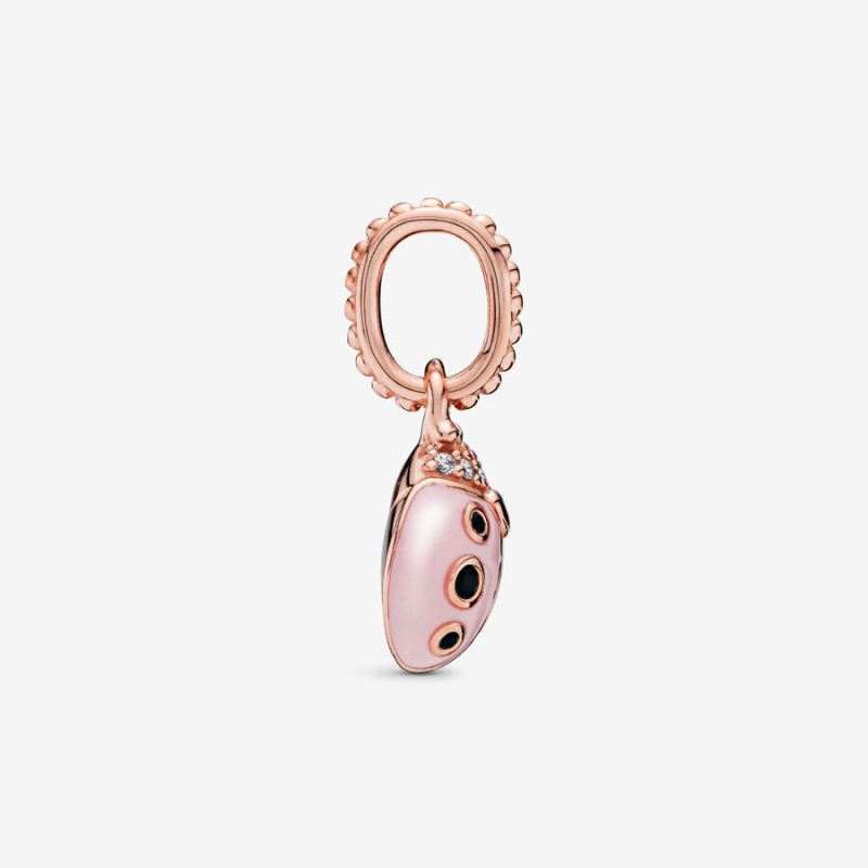 Lucky Jewelry Pandora Pink Ladybird Pendants | WYRS73240