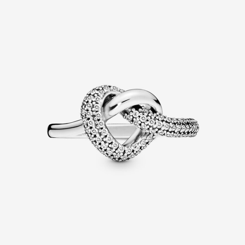 Romantic Jewelry Pandora Knotted Heart & Promise Rings | JZKU19740