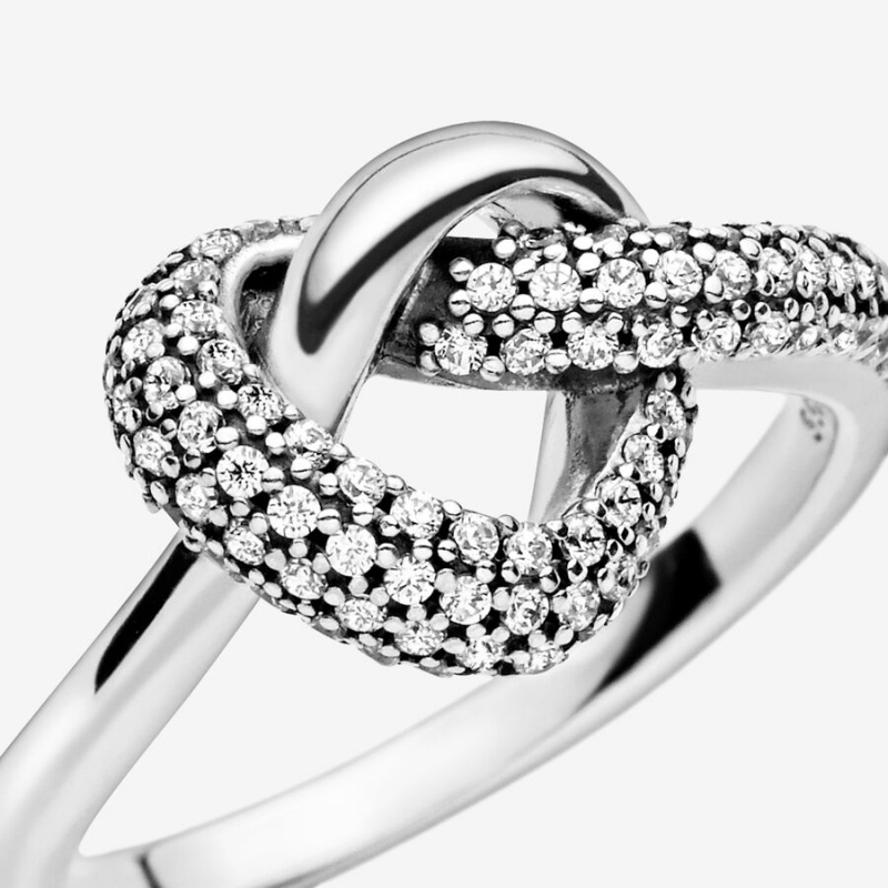 Romantic Jewelry Pandora Knotted Heart & Promise Rings | JZKU19740