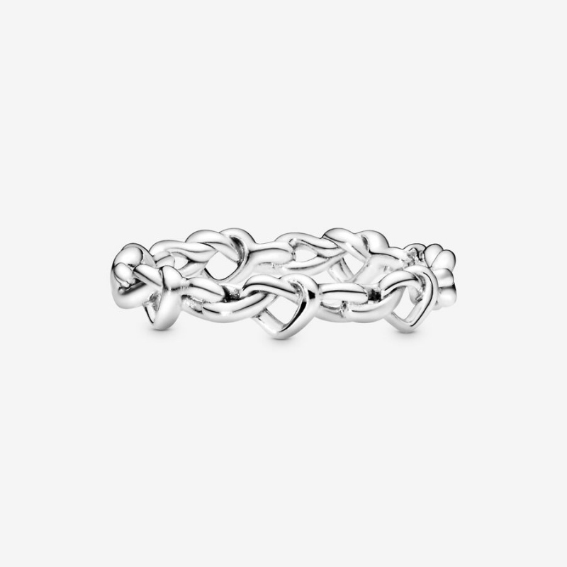 Romantic Jewelry Pandora Knotteds Band Rings | DPEI57894