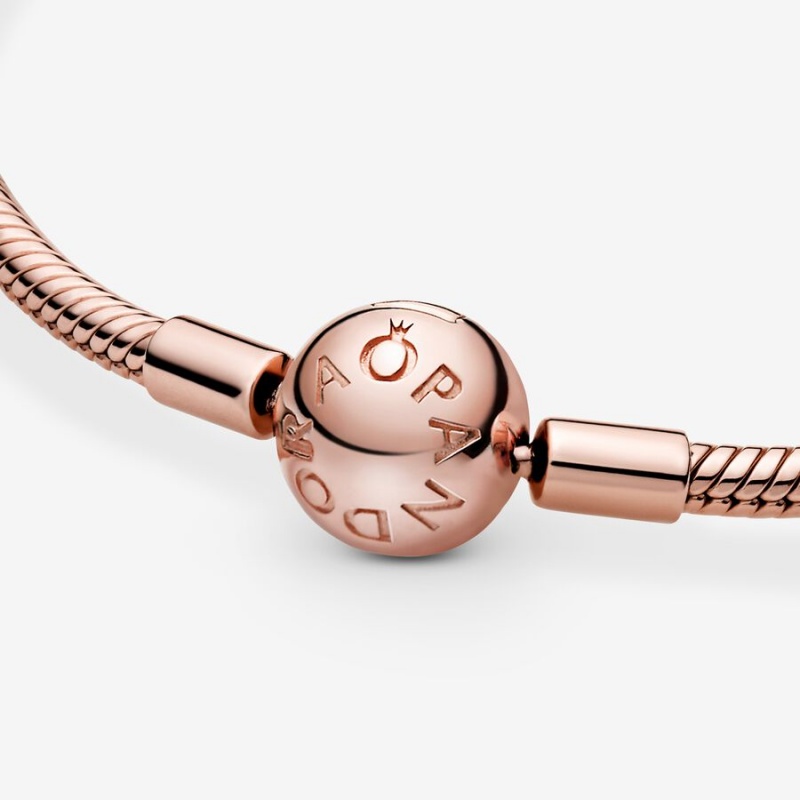 Rose Gold Plated Pandora Charm Bracelets | WNSF43298