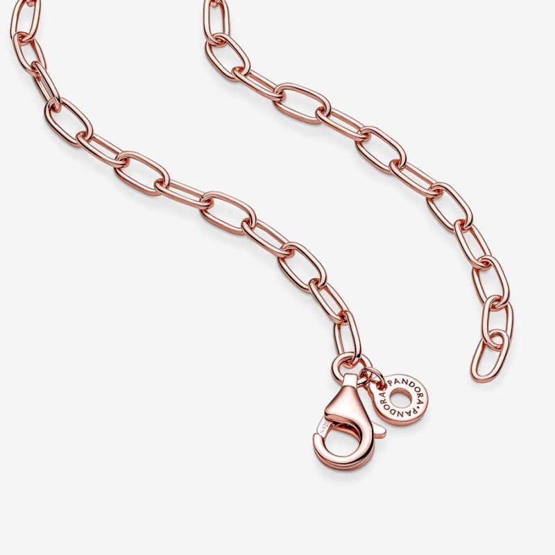 Rose Gold Plated Pandora Link Chain Necklaces | ZNLA92014