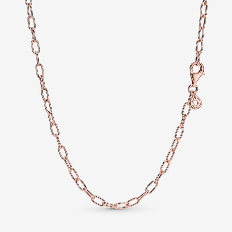 Rose Gold Plated Pandora Link Chain Necklaces | ZNLA92014