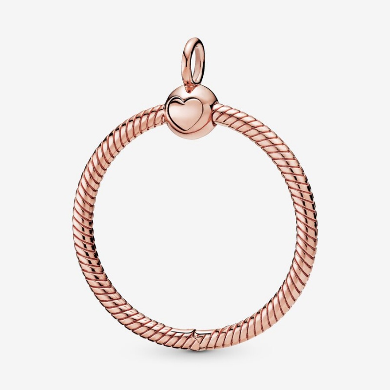 Rose Gold Plated Pandora Moments Medium O Charm Holders | WNIK80941