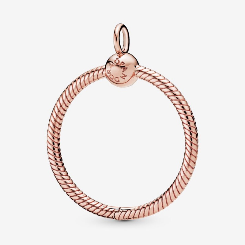 Rose Gold Plated Pandora Moments Medium O Charm Pendants | ALEK80615