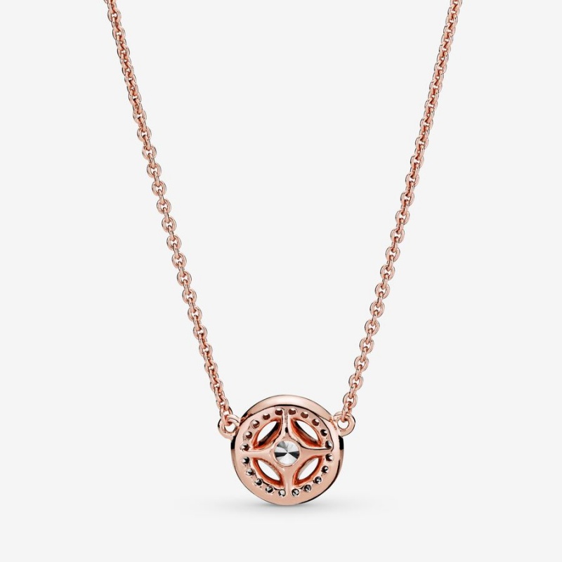 Rose Gold Plated Pandora Necklace & Earring Sets | LYQX48512