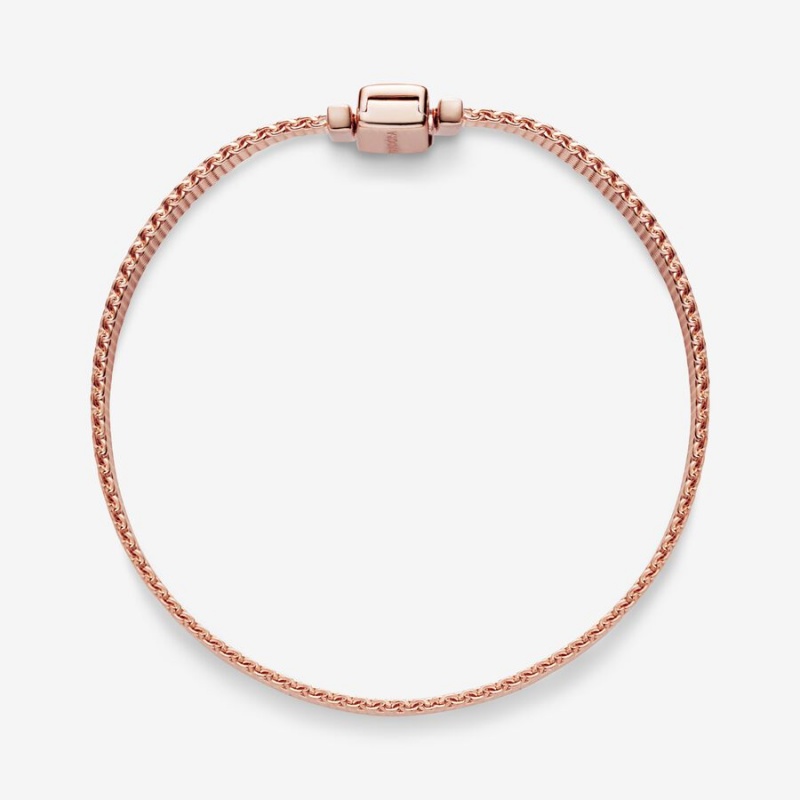 Rose Gold Plated Pandora Reflexions™ Mesh Charm Bracelets | PTFI06283