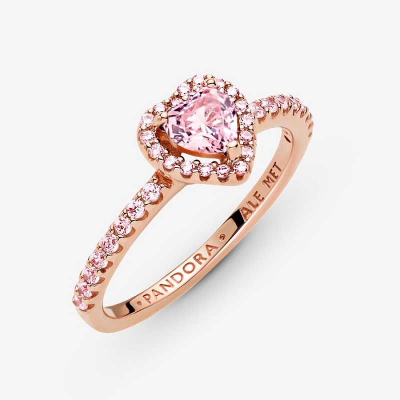 Rose Gold Plated Pandora Ring Sets | FBPE18206