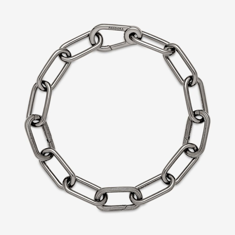 Ruthenium Plated Pandora ME Link Link Bracelets | SUYI13927