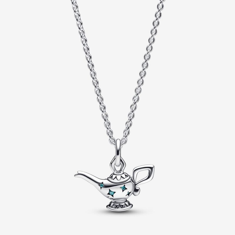 Sterling Silver Pandora Aladdin Magic Lamp Collier Chain Necklaces | POWR25106