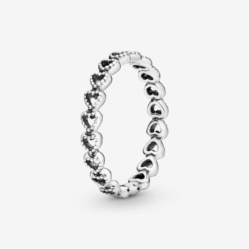 Sterling Silver Pandora Band ofs Band Rings | KWEJ95637