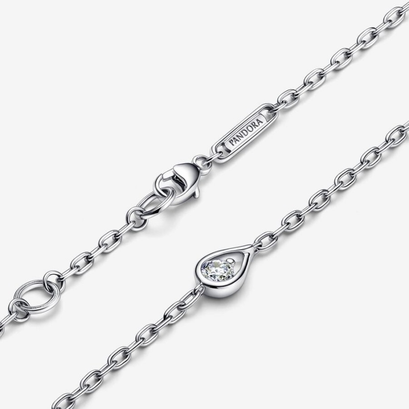 Sterling Silver Pandora Brilliance 0.15 ct tw Bracelets | OSZM15904