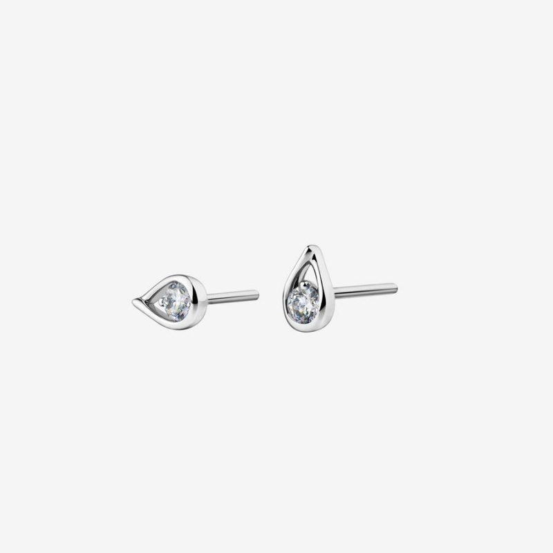 Sterling Silver Pandora Brilliance 0.20 ct tw Stud Lab-Created Diamond Earrings | OKNF56319