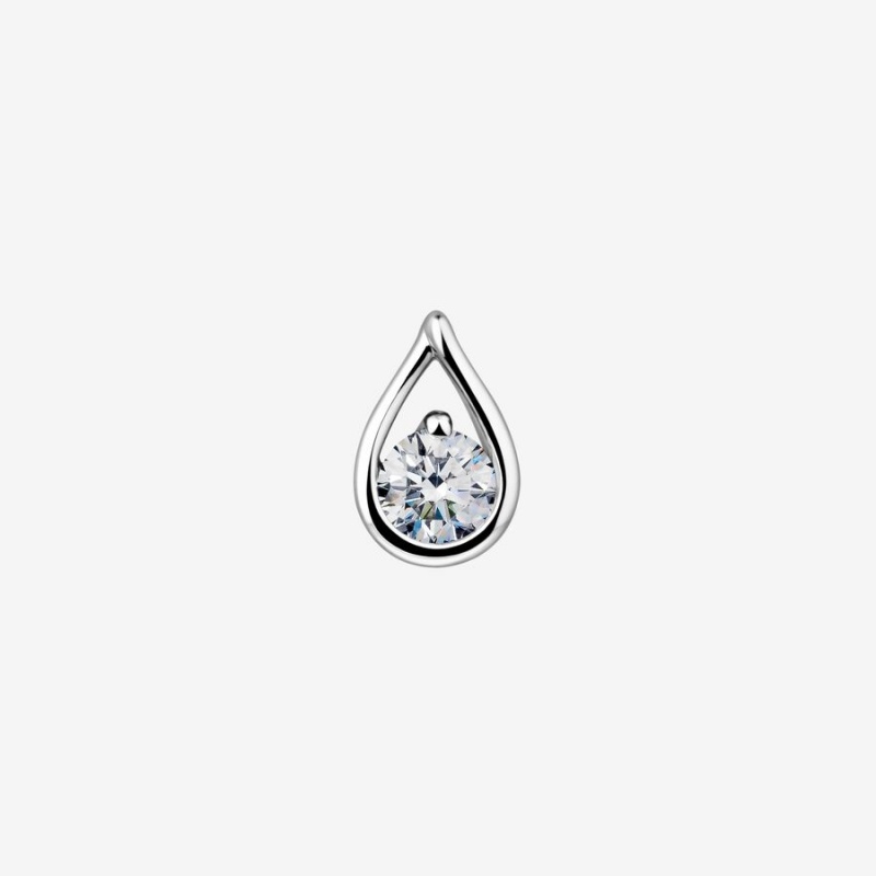 Sterling Silver Pandora Brilliance 0.50 ct tw Stud Lab-Created Diamond Earrings | MKGZ15074