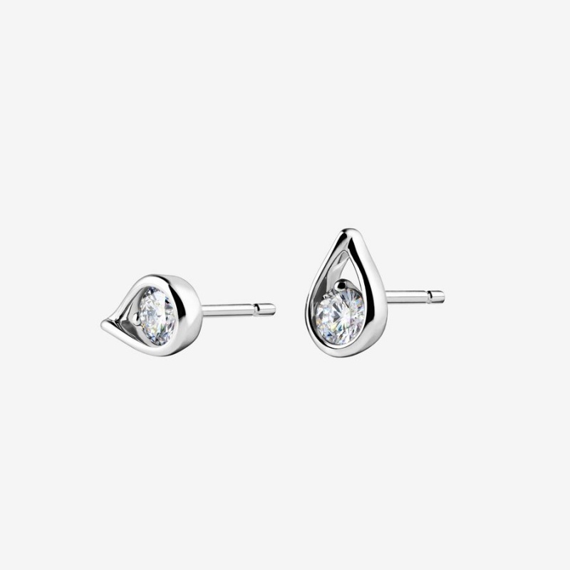 Sterling Silver Pandora Brilliance 0.50 ct tw Stud Lab-Created Diamond Earrings | MKGZ15074