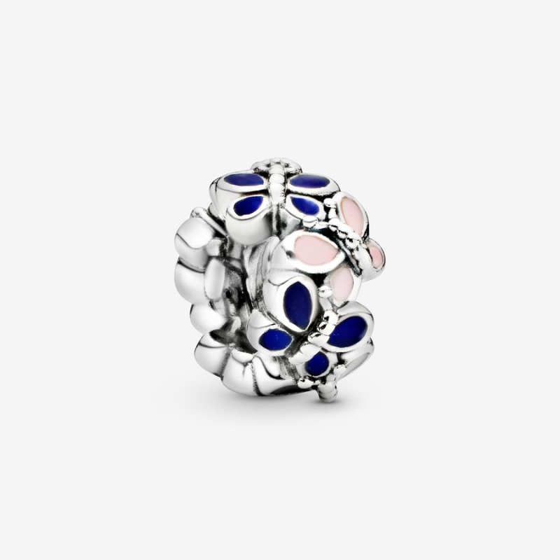 Sterling Silver Pandora Butterflies Spacer Spacer Charms | OPHI83520