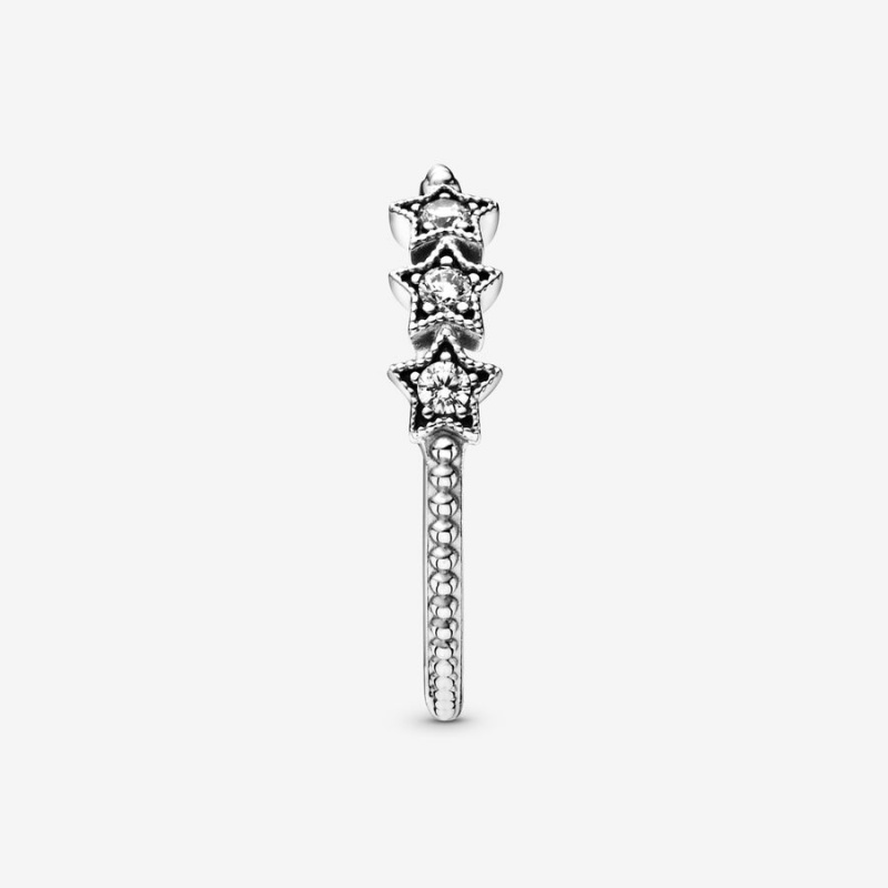 Sterling Silver Pandora Celestial Stars Statement Rings | XIBN01349