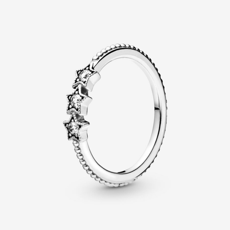 Sterling Silver Pandora Celestial Stars Statement Rings | XIBN01349