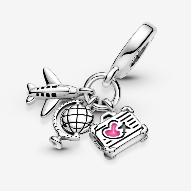 Sterling Silver Pandora Charm Holders | DXYC07842