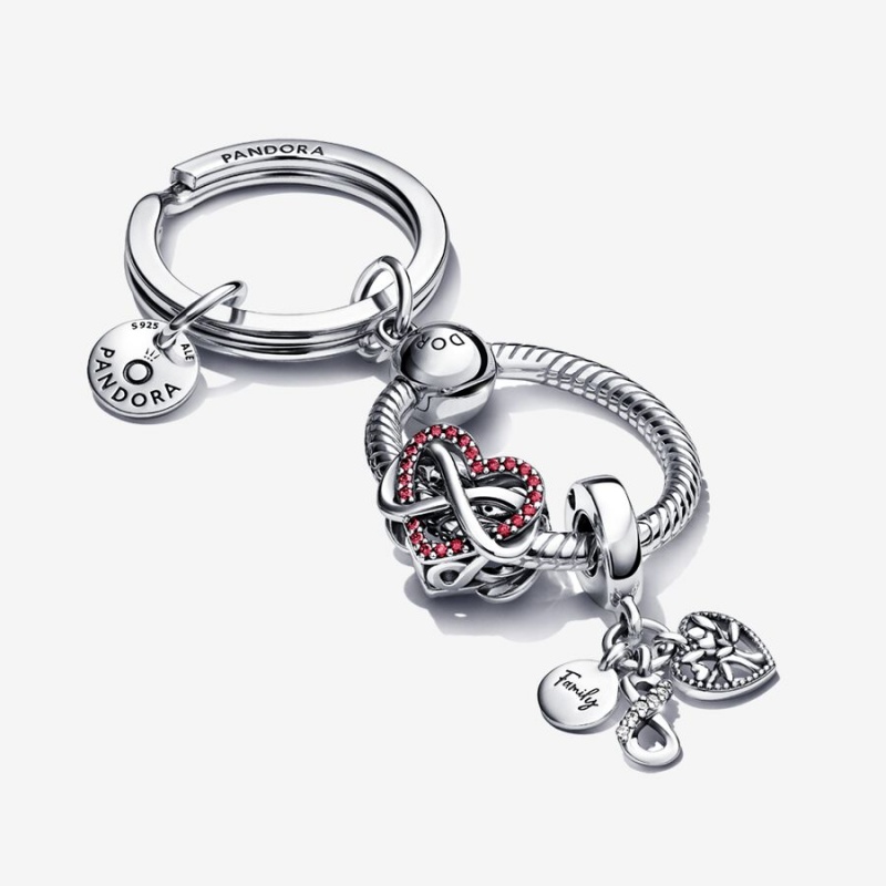 Sterling Silver Pandora Charm Holders | YQKP70943