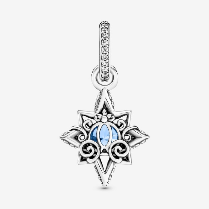 Sterling Silver Pandora Cinderella Blue Star Pendants | KEAQ08467